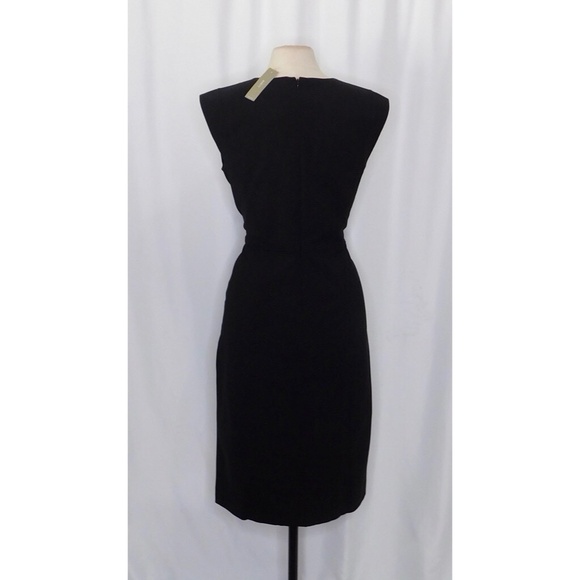 NWT!! J. CREW New Resume Tollegno Italian Wool Dress Solid Black Sheath Preppy 8 - Picture 9 of 15